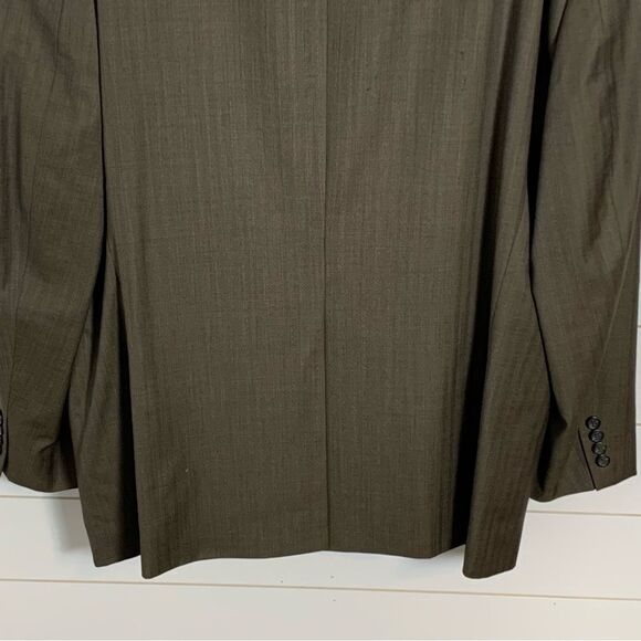 Lauren RALPH LAUREN Men 2Btn Blazer 46R olive green 100% wool tweed heritage - Picture 13 of 16